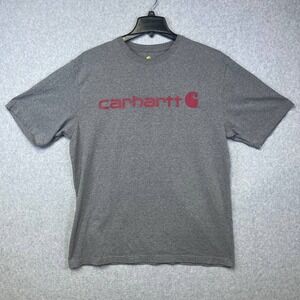 Gray Carhartt T-Shirt Men's L‎ Short Sleeve Original Fit Workwear Crew Neck